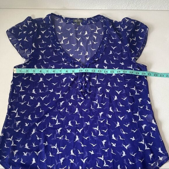 Lily Rose flying birds sheer blouse - Picture 9 of 13